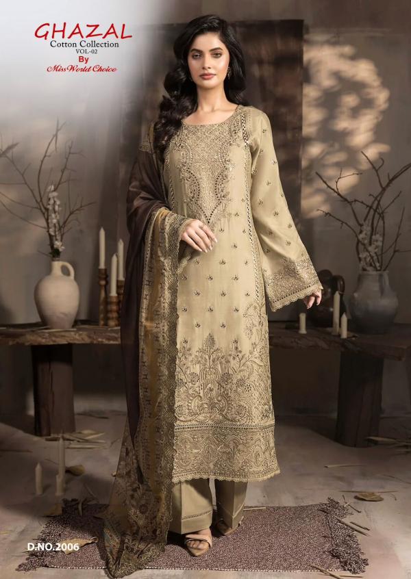 Miss World Ghazal Vol-02 – Karachi Dress Material